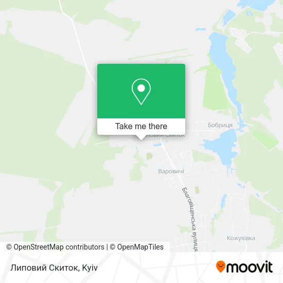 Карта Липовий Скиток