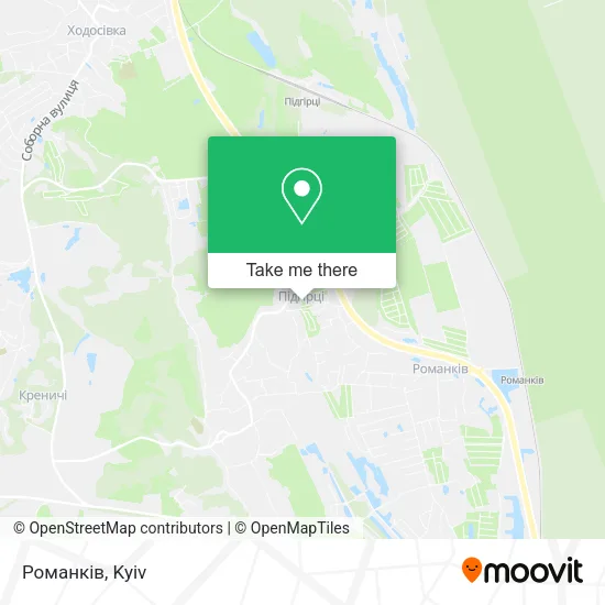Романків map