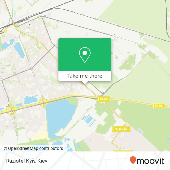 Raziotel Kyiv map