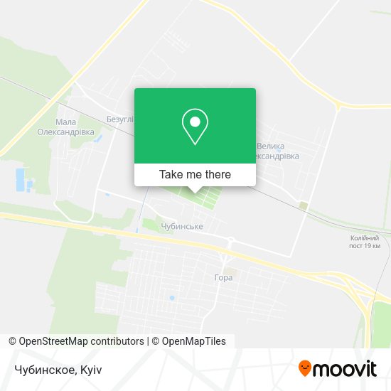 Карта Чубинское