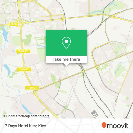 7 Days Hotel Kiev map