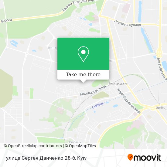 улица Сергея Данченко 28-б map