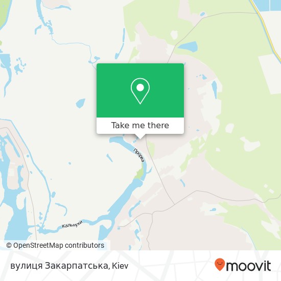 вулиця Закарпатська map