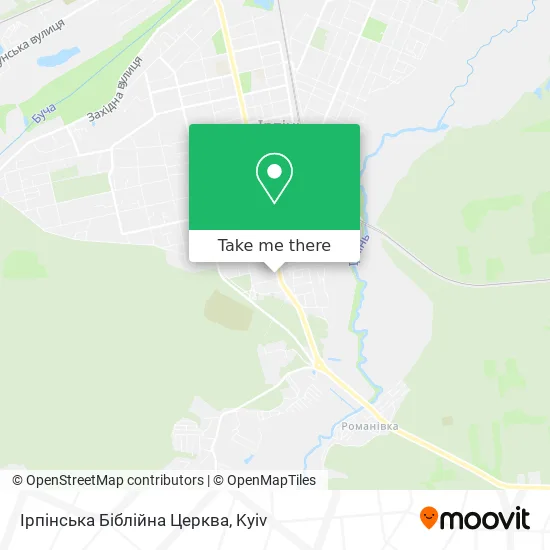 Ірпінська Біблійна Церква map
