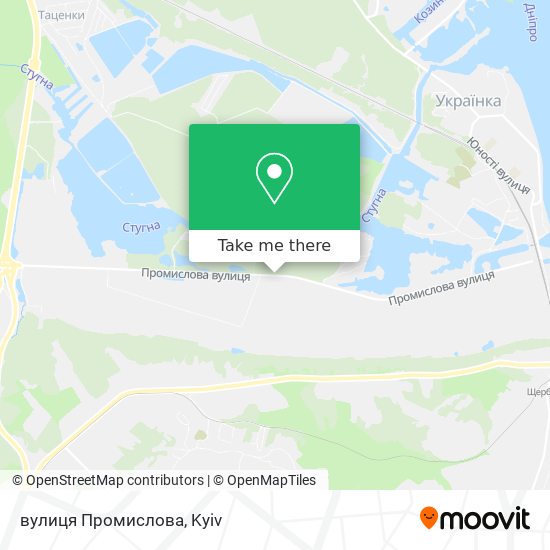 Карта вулиця Промислова