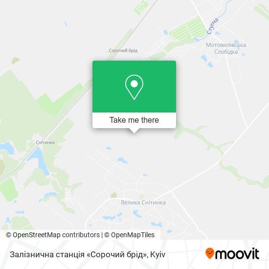 Карта Залізнична станція «Сорочий брід»