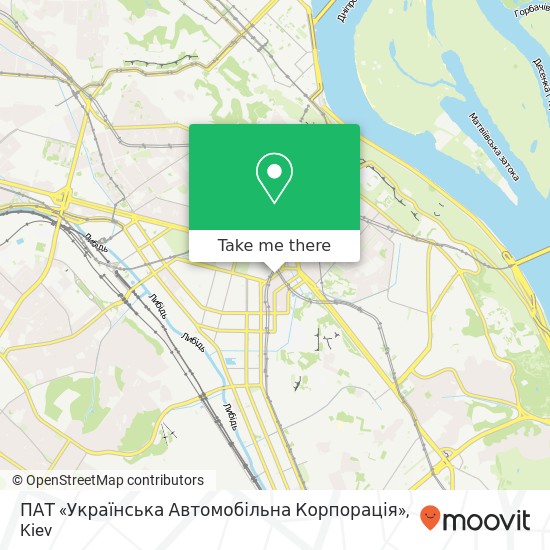 ПАТ «Українська Автомобільна Корпорація» map