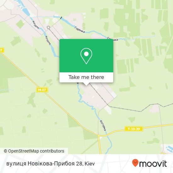 Карта вулиця Новікова-Прибоя 28