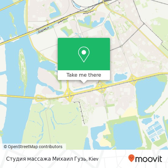 Карта Студия массажа Михаил Гузь