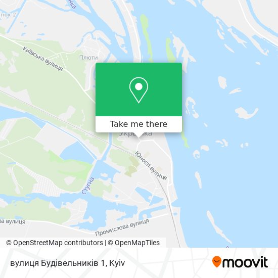 Карта вулиця Будівельників 1