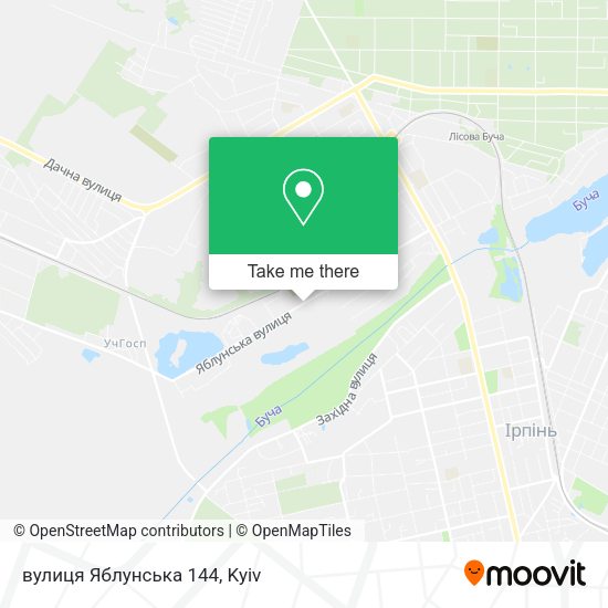 вулиця Яблунська 144 map