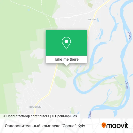 Карта Оздоровительный комплекс "Сосна"