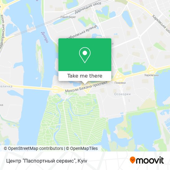 Карта Центр "Паспортный сервис"