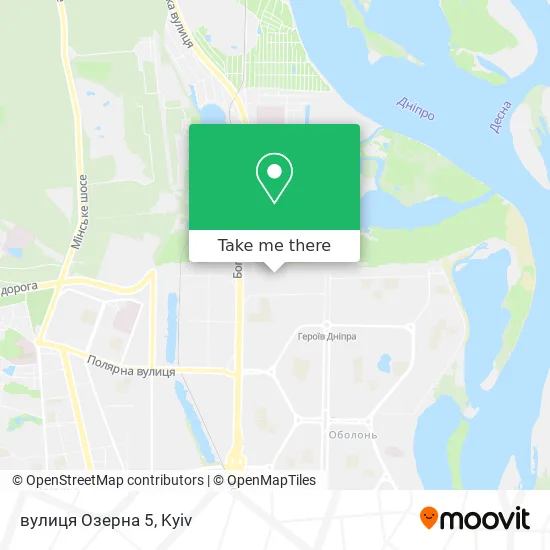 вулиця Озерна 5 map