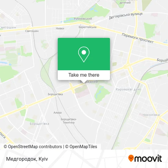 Карта Медгородок