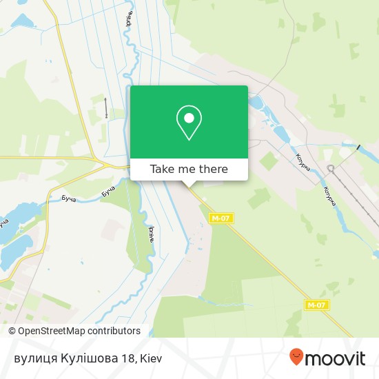 вулиця Кулішова 18 map