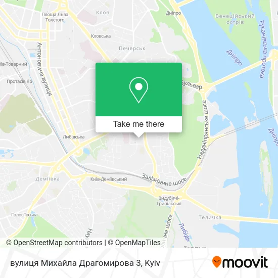 Карта вулиця Михайла Драгомирова 3