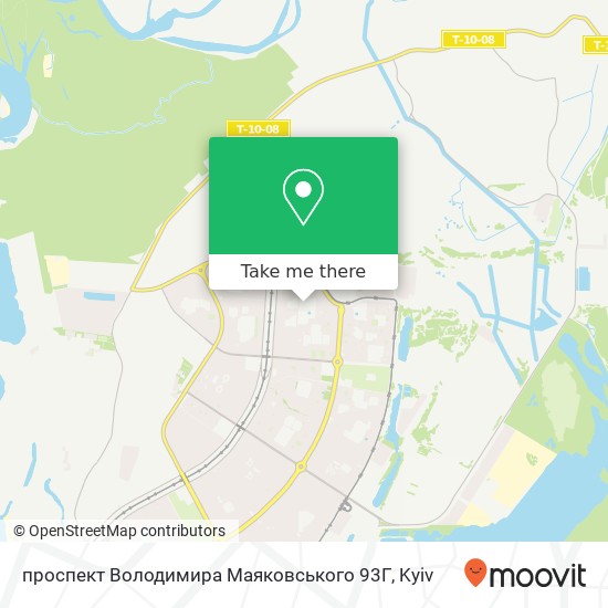 Карта проспект Володимира Маяковського 93Г