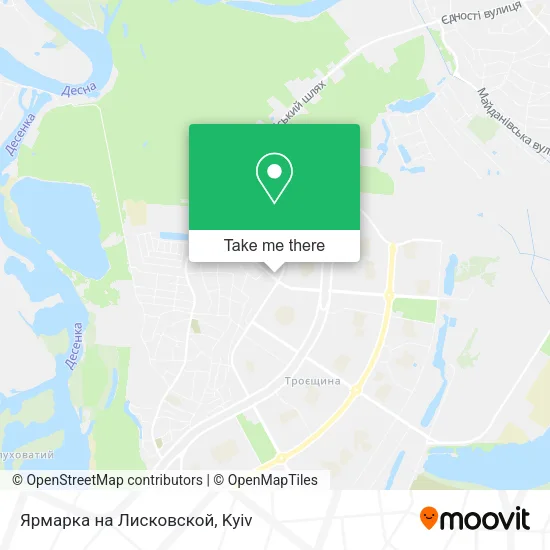 Карта Ярмарка на Лисковской