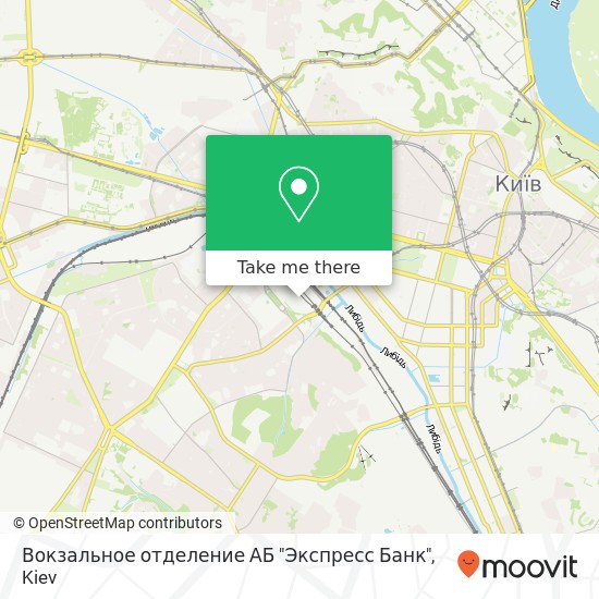 Вокзальное отделение АБ "Экспресс Банк" map