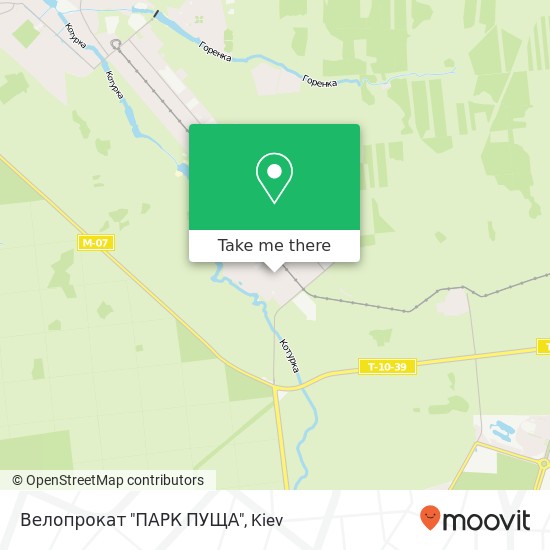 Велопрокат "ПАРК ПУЩА" map