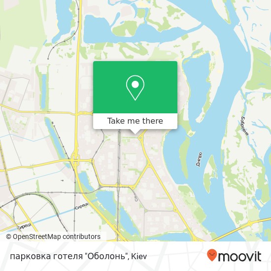 парковка готеля "Оболонь" map