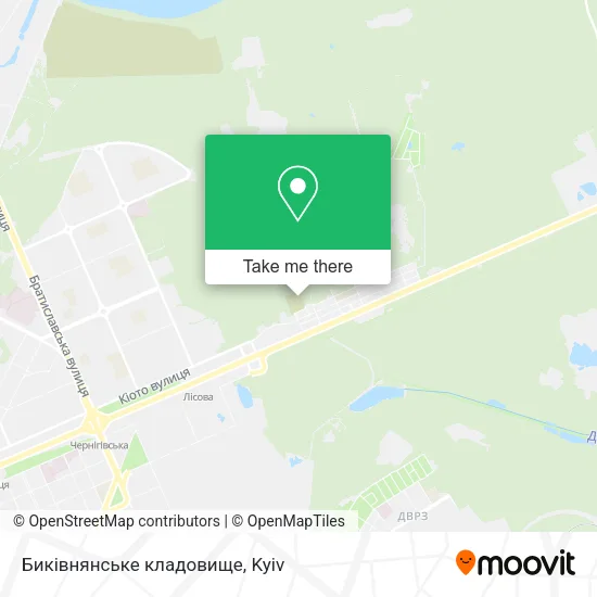 Биківнянське кладовище map