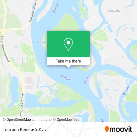 Карта остров Великий