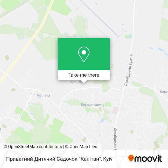 Карта Приватний Дитячий Садочок "Капітан"