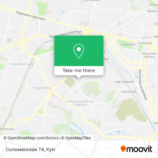 Соломенская 7А map