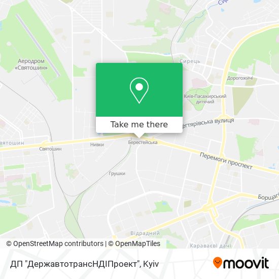 ДП "ДержавтотрансНДІПроект" map