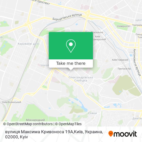 вулиця Максима Кривоноса 19A,Київ, Украина, 02000 map
