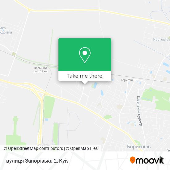 Карта вулиця Запорізька 2