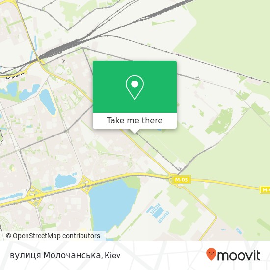 вулиця Молочанська map