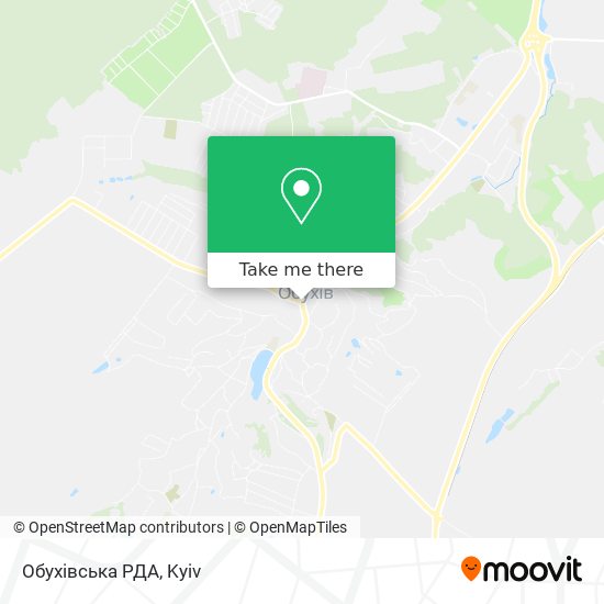 Обухiвська РДА map