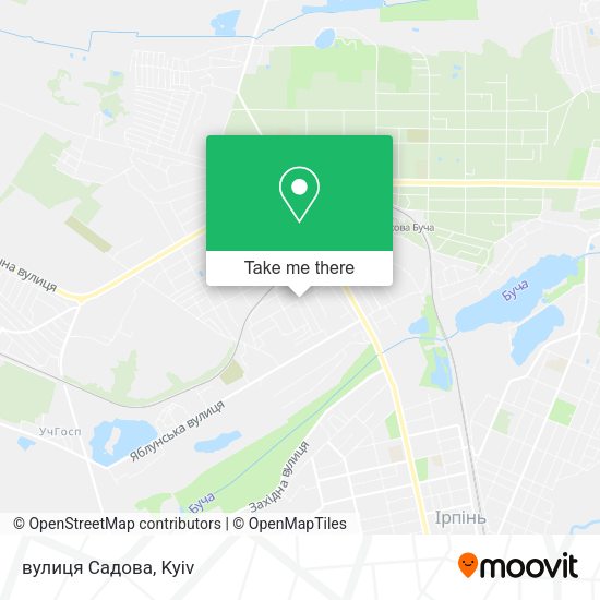 Карта вулиця Садова