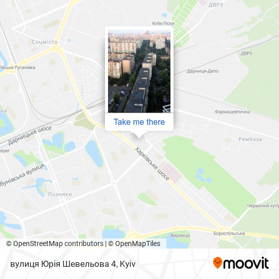 Карта вулиця Юрія Шевельова 4