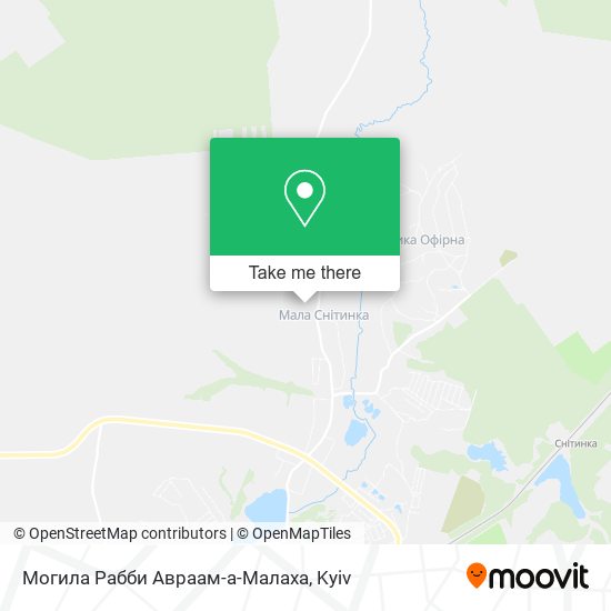 Карта Могила Рабби Авраам-а-Малаха
