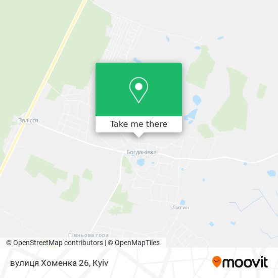 Карта вулиця Хоменка 26