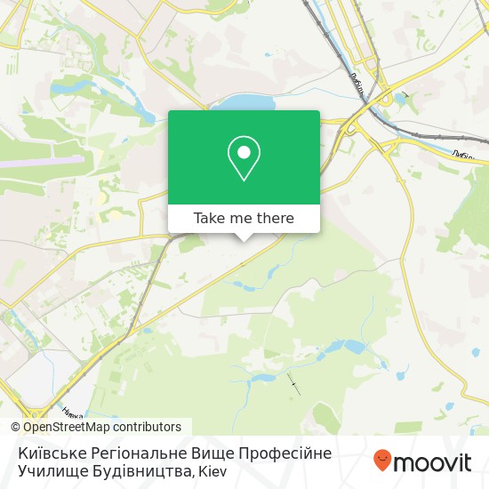 Київське Регіональне Вище Професійне Училище Будівництва map