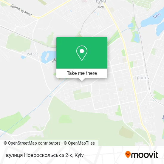 Карта вулиця Новооскольська 2-к
