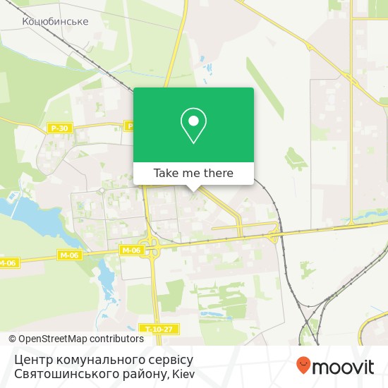 Центр комунального сервiсу Святошинського району map