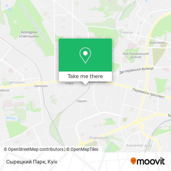 Сырецкий Парк map