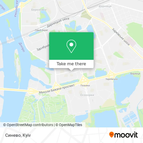 Синево map