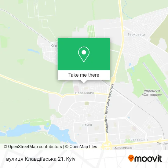 Карта вулиця Клавдіївська 21