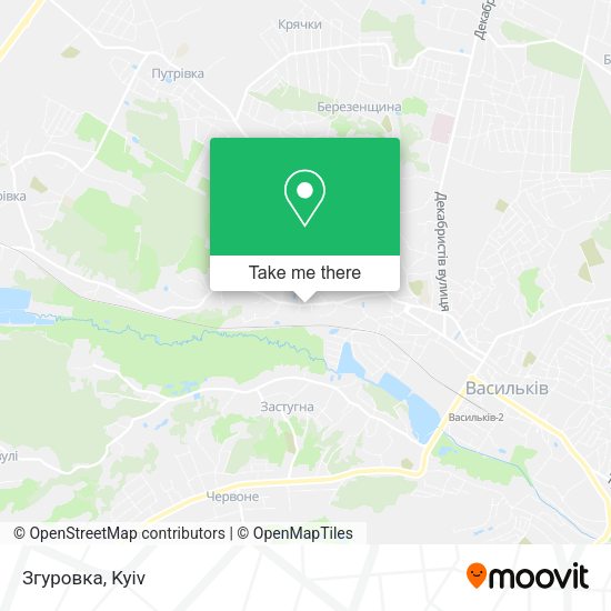 Карта Згуровка