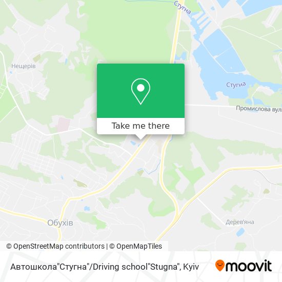 Автошкола"Стугна" / Driving school"Stugna" map