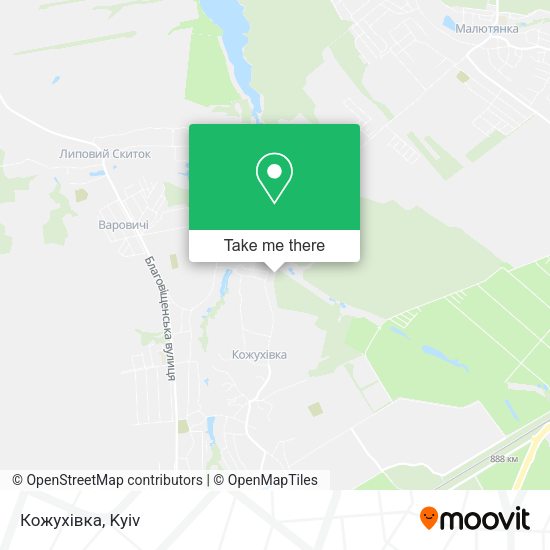 Карта Кожухівка