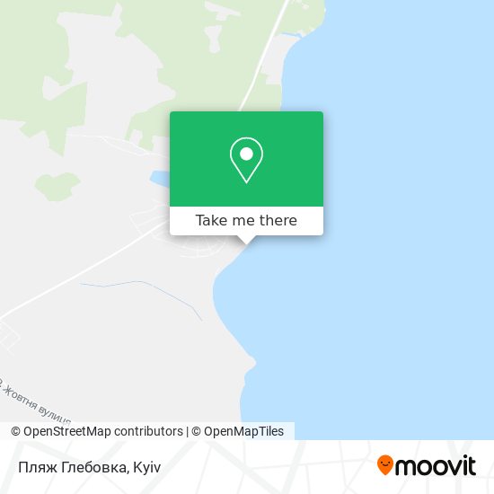 Пляж Глебовка map