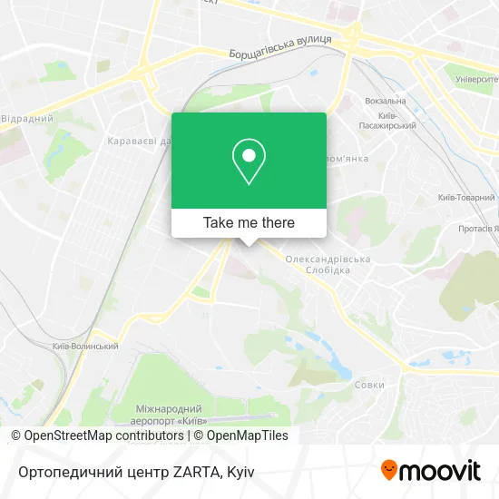 Карта Ортопедичний центр ZARTA